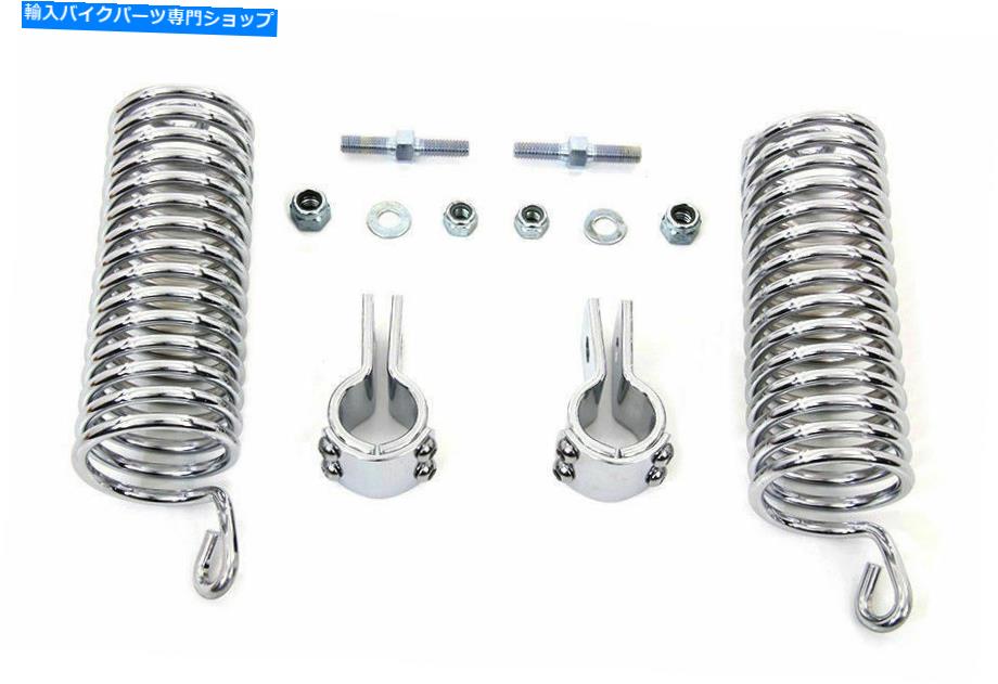 シート Harley Davidsonによるクローム7シートスプリングキットV-Twin Chrome 7 Seat Spring Kit for Harley Davidson by V-Twin