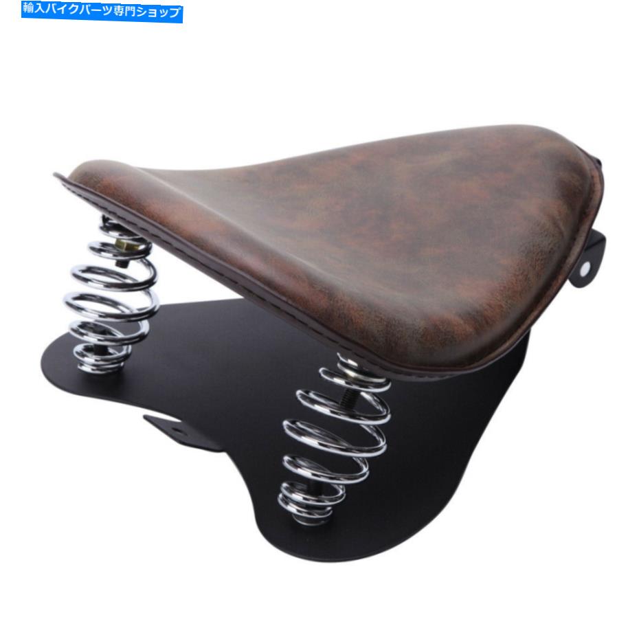 シート ハーレーソフトスプリンガーチョッパーボバーローのためのオートバイの春のソロシートサドル Motorcycle Spring Solo Seat Saddle for Harley Softail Springer Chopper Bobber LO