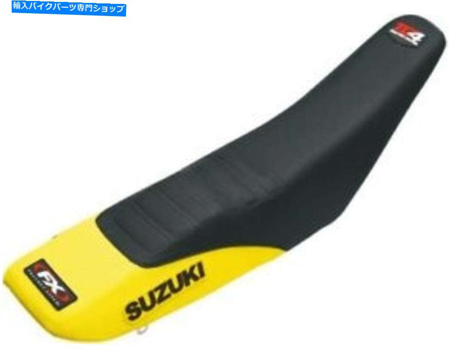 シート 工場EFFEX TC4グリッパーシートカバーイエロー/ブラックLMZ250 12-27426 Factory Effex TC4 Gripper Seat Cover Yellow/Black for Suzuki RMZ250 12-27426