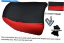 シート 赤と黒のカスタムフィットBMW R 1100 RSリアピリオンレザーシートカバー RED AND BLACK CUSTOM FITS BMW R 1100 RS REAR PILLION LEATHER SEAT COVER