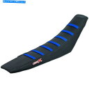 シート クロスXリブ付きシートカバーブラック/ブルーストライプM4163BBBLヤマハYZ 250 8 2008 Cross X Ribbed Seat Cover Black / Blue Stripes M4163BBBL Yamaha YZ 250 8 2008