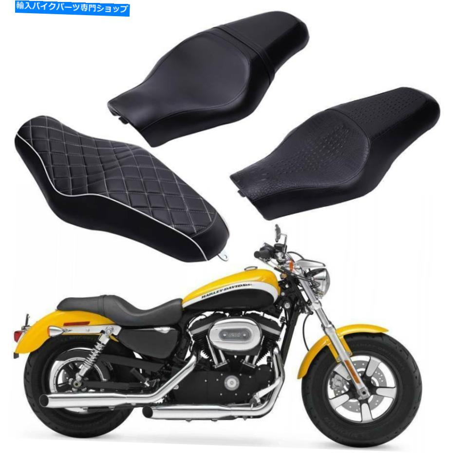 シート ドライバー＆助手席2 up Harley Sportster XL883 N XL1200 Nアイロン Driver & Passenger Seat 2 up Saddle for Harley Sportster XL883 N XL1200 N Iron