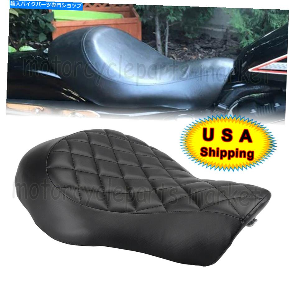 シート ブラックダイヤモンドフロントライダードライバーソロシートクッションパッドのハーリースポーツスターXL Black Diamond Front Rider Driver Solo Seat Cushion Pad For Harley Sportster XL