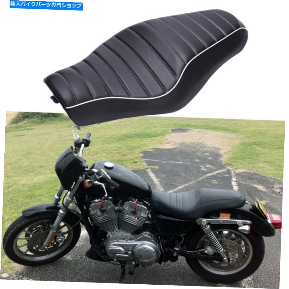 シート ハーレーダビッドソンスポーツスターXL 883 1200 72 48のための乗客の運転者の2つの上のシートフィット Passenger Driver Two Up Seat Fit For Harley Davidson Sportster XL 883 1200 72 48