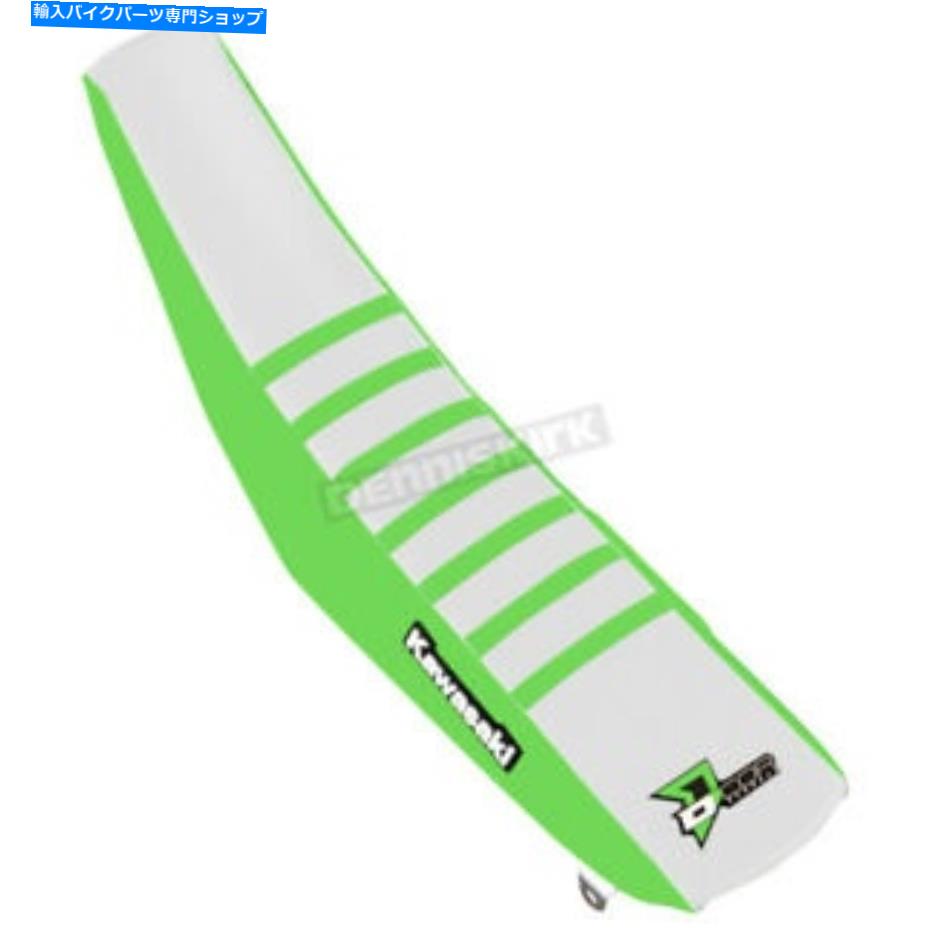 シート D'Corビジュアル緑/白シートカバーw /緑のリブ - 30-20-464 D'COR Visuals Green/White Seat Cover w/Green Ribs - 30-20-464