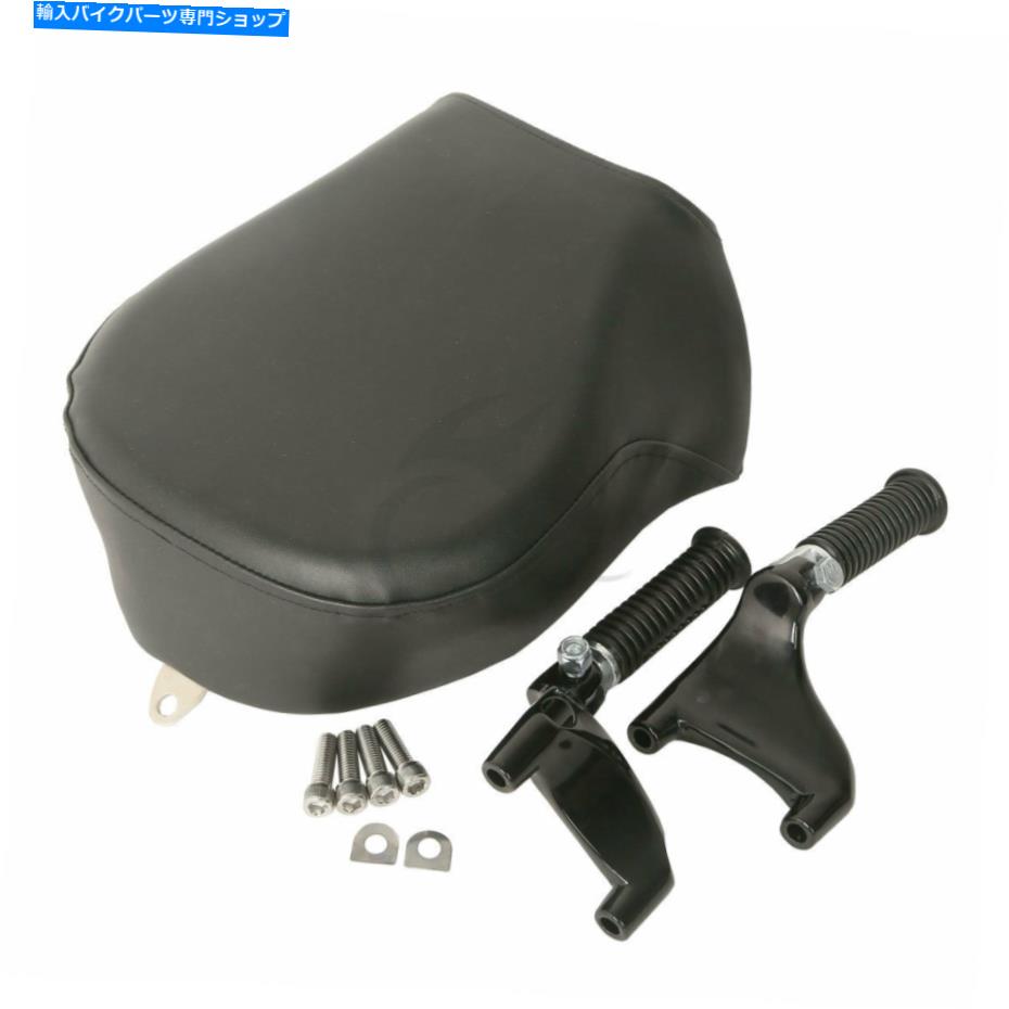 シート ブラックリアフットペグの助手席フィットハーレースポーツスターXL 883 1200 07-13 Black Rear Foot Peg Passenger Seat Fit For Harley Sportster XL 883 1200 07-13