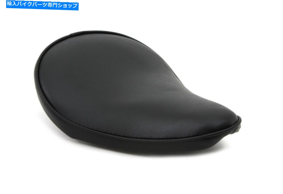 シート ブラックスムースソロシートスモールフィットハーレーダビッドソン Black Smooth Solo Seat Small fits Harley-Davidson