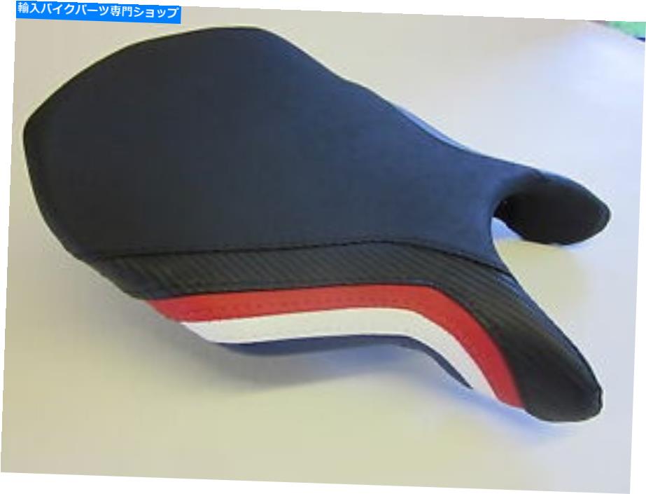 シート D13 DUCATI 749/999フィラカラーレッド/ホワイト/ブルービニールシートカバー - フロント D13 Ducati 749/999 Fila colours Red/White/Blue vinyl seat cover- FRONT