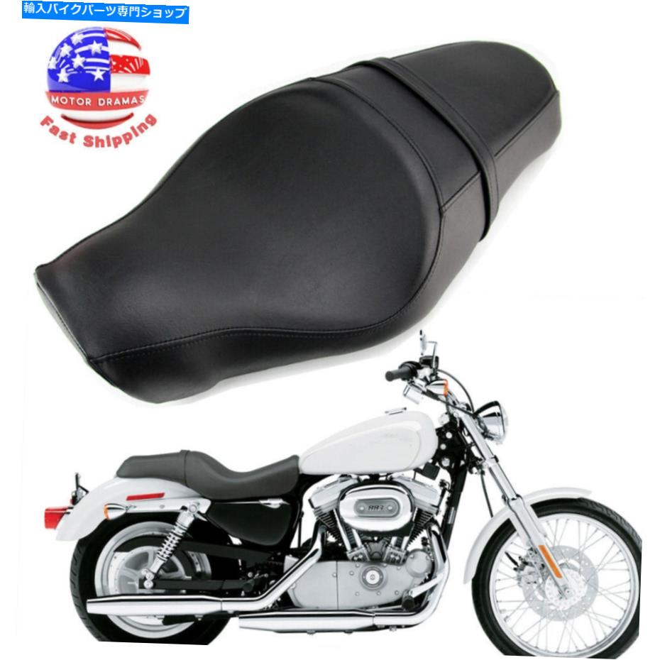 シート 運転手＆乗客2ハーリースポーツスター1200 883 XL XRカスタム2005-2013 Driver &Passenger 2 UP Seat For Harley Sportster 1200 883 XL XR Custom 2005-2013