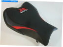 シート S58スズキGSXR600 / 750 2006-07ブラックカーボン/レッド/カーボンビニールシートカバー - フロント S58 Suzuki GSX...