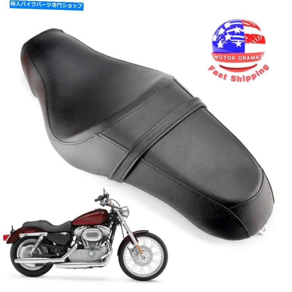 シート ハーリースポーツスターXL883N XL1200のためのドライバー＆旅客シートクッションサドル2アップ Driver & Passenger Seat Cushion Saddle Two up For Harley Sportster XL883N XL1200