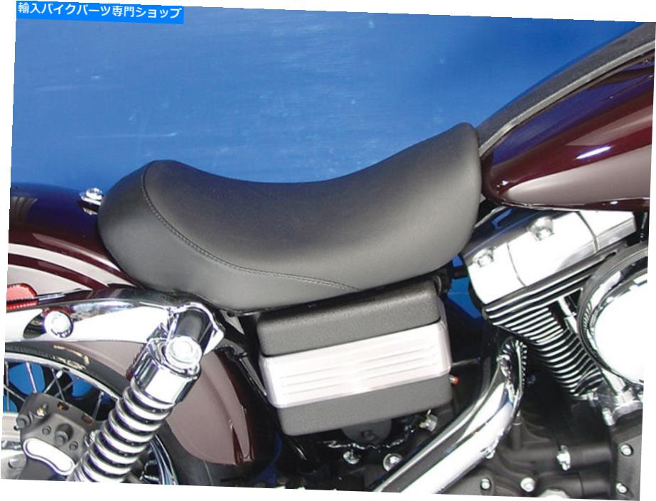  ץե륽ȥĥ󥫥FXDWG 2006åץ֥åӥˡ磻åȥȥ Low Profile Solo Seat Twin Cam Dyna FXDWG 2006-UP Black Vinyl Wyatt Gatling