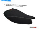 シート 鈴木GSXR 1000 - 2017 MOTOK SEITカバーブラックカラー - ホワイトステッチ - レッドログ Suzuki GSXR 1000 - 2017 MotoK Seat cover BLACK Color - WHITE Stitching - RED Log