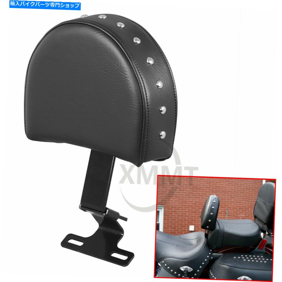 シート 調節可能なリアブラックドライバライダー背もたれ+メタルスタンドフィットハーレーソフト Adjustable Rear Black Driver Rider Backrest + Metal Stand Fit For Harley Softail