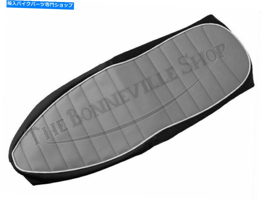 シート Triumph 350 500 650灰色の灰色のリブ付きトップシートカバー1968-69 Pn＃82-7777 F7777 TRIUMPH 350 500 650 GRAY GREY RIBBED TOP SEAT COVER 1968-69 PN# 82-7777 F7777