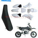 シート TTR110ホワイトプラスチックFENDER FENDER KIT&フォームシートヤマハTTR 110 Dirt Pit Bike TTR110 White Plastics Fender Kit & Foam Seat For Yamaha TTR 110 Dirt Pit Bike