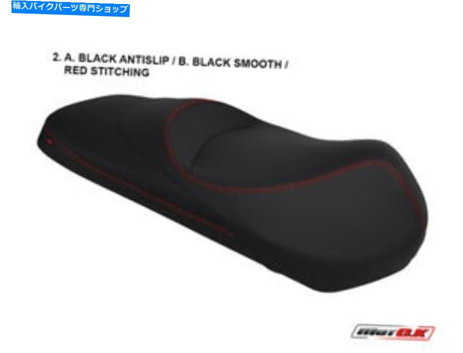 シート Sym CitomCom 300 Motok Seetカバー滑り止め防水ステッチレッド SYM Citycom 300 MotoK Seat Cover Anti-Slip waterproof Stitching red