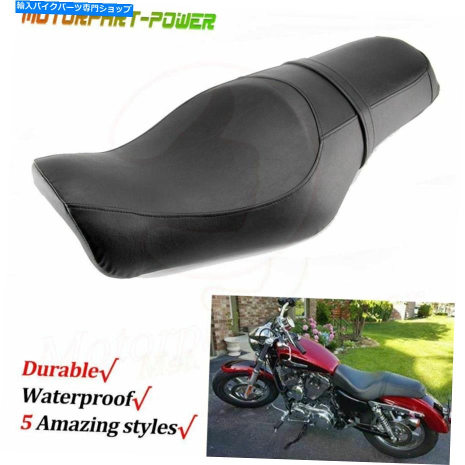 シート ハーレースポーツスター1200カスタム2010-2016アイロン883のための2つのアップドライバーの助手席 Two Up Driver Passenger Seat For Harley Sportster 1200 Custom 2010-2016 Iron 883