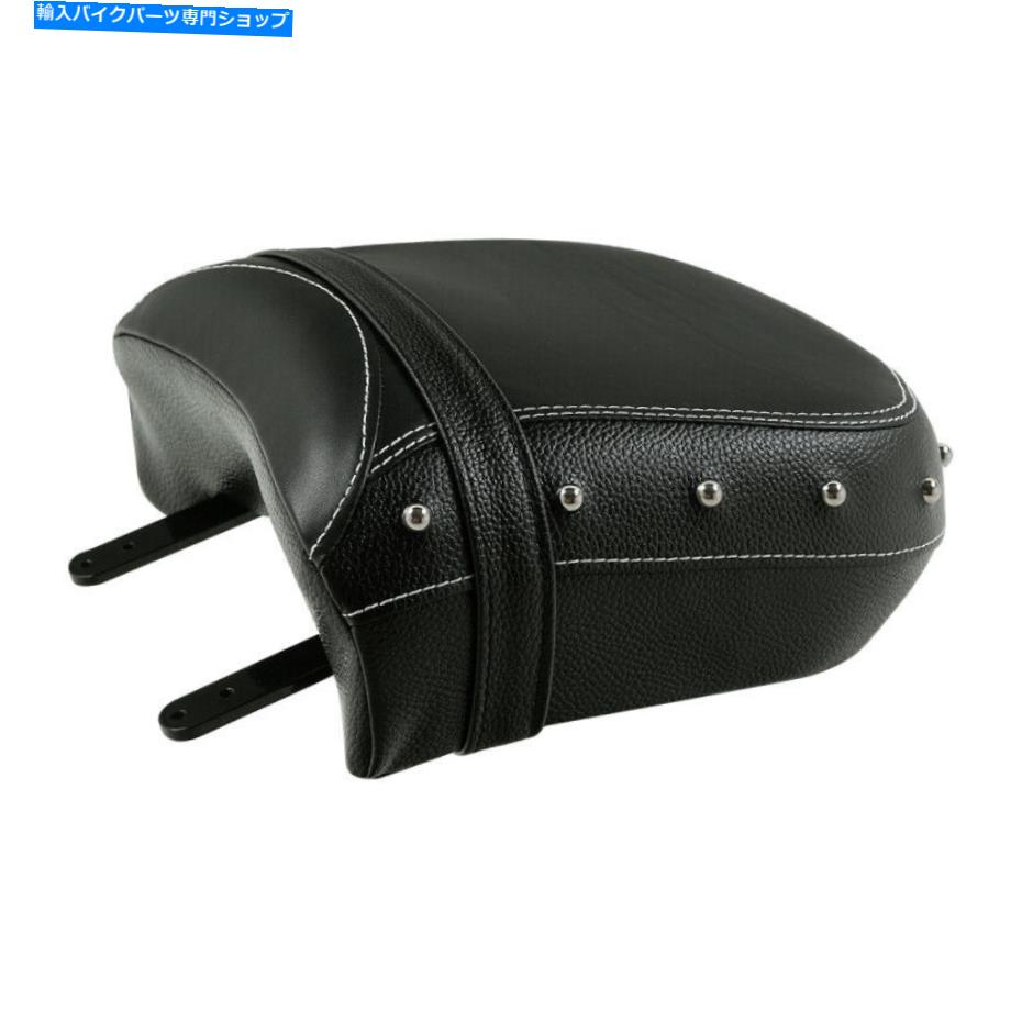 シート インドのスプリングフィールド16-2020ダークホースのためのリアブラックレザー旅客席フィット R..