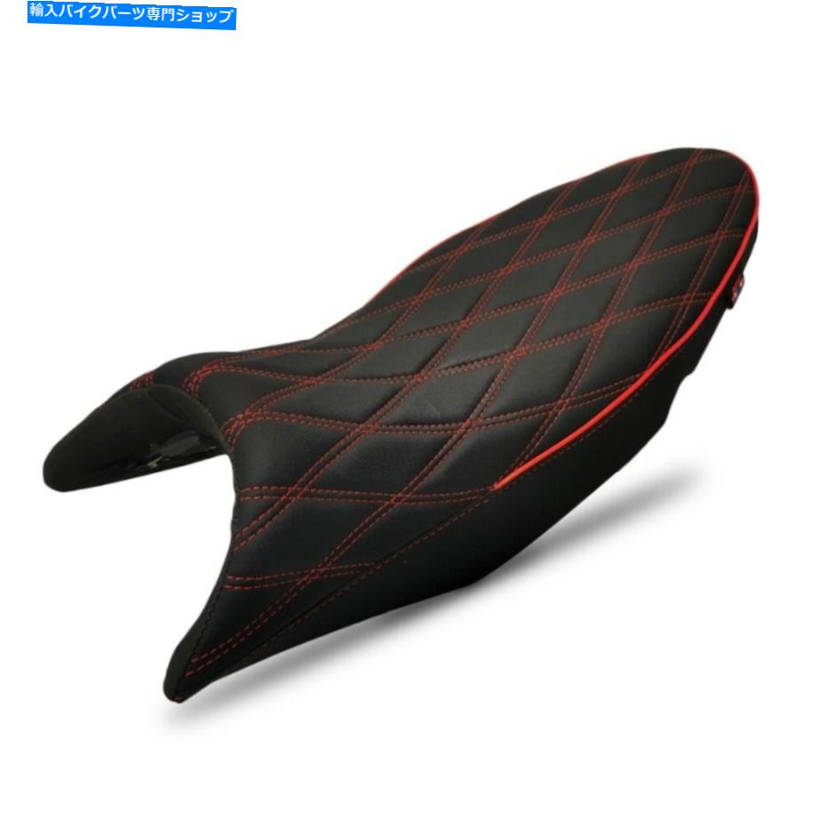 シート デュアル交換シートブラックレッドステッチカスタムフィット川崎Z125 Pro 2017-21 DUAL REPLACEMENT SEAT BLACK RED STITCH CUSTOM FIT KAWASAKI Z125 PRO 2017-21