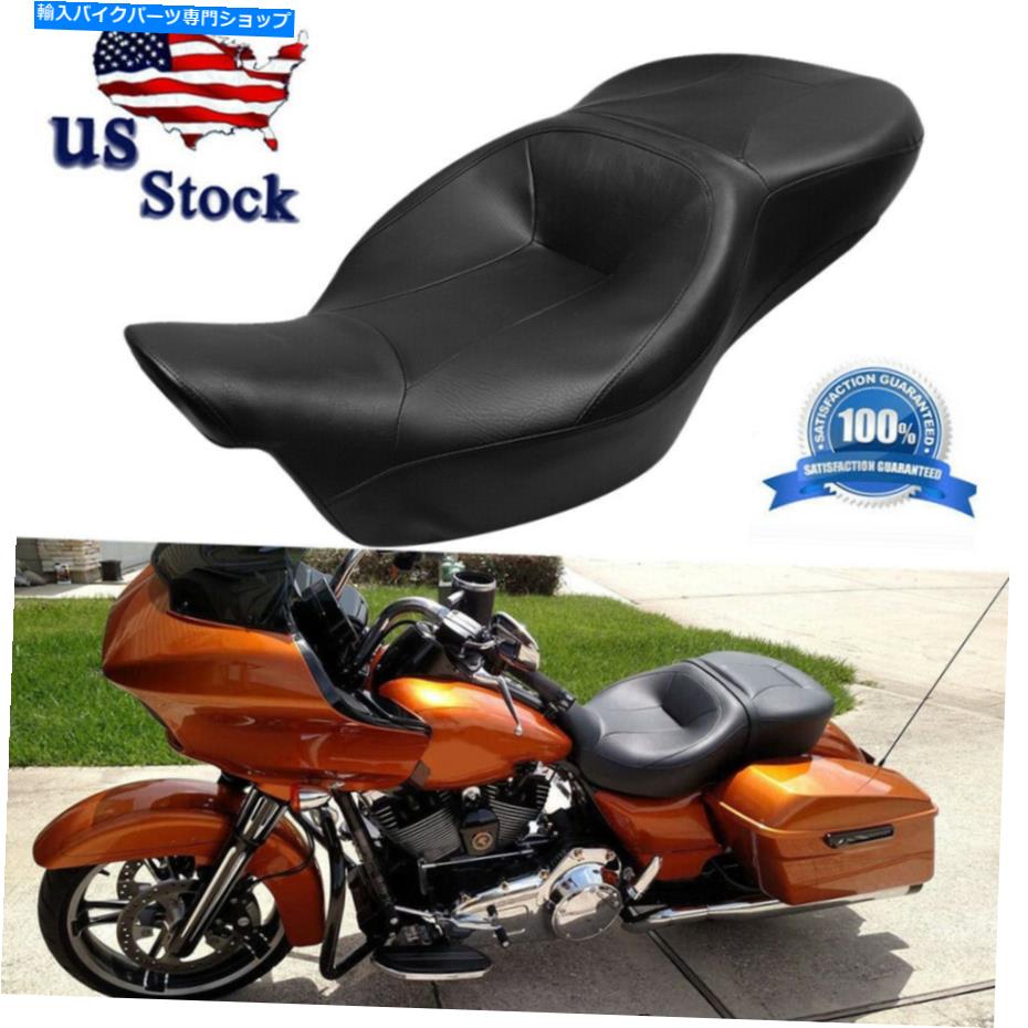 シート 新しいライダーと助手席のためのハーレーツーリングflht flhx flhr fltrx 2014-2020 New Rider and Passenger Seat For Harley Touring FLHT FLHX FLHR FLTRX 2014-2020