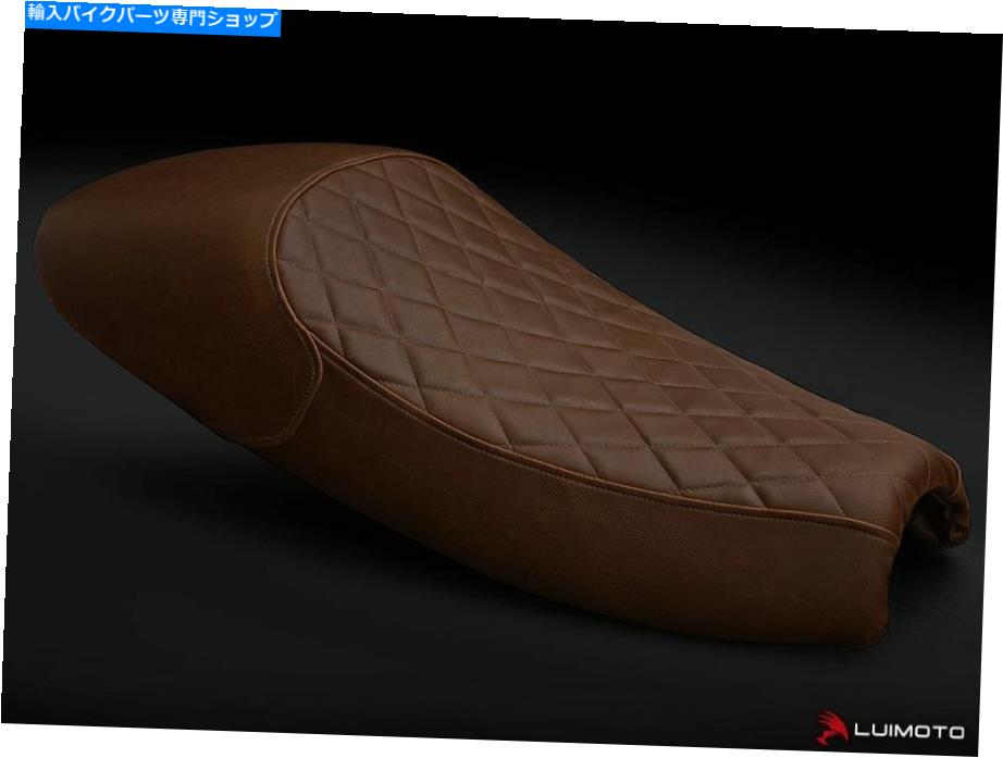 シート Triumph Bonneville Sixty 8 Vintageオートバイダークブラウンシートカバールイモト TRIUMPH BONNEVILLE SIXTY 8 VINTAGE MOTORCYCLE DARK BROWN SEAT COVER LUIMOTO