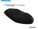 シート Aprilia Atlantic 300 2010-2012 Motok Seat Coverブラックカラー - ブラックステッチ Aprilia At...