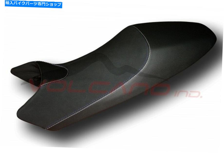 シート DUCATI MONSTER 1994 - 2007火山デザインセルシートカバーアンチスリップブラック＆シル Ducati Monster 1994 - 2007 Volcano design sella Seat cover Anti slip black & sil