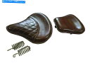 シート ロイヤルエンフィールドクラシックバイクのためのフィットするためのフロント＆リアブラウンカラーシート Front Rear Brown Color Seat For Fit for Royal Enfield Classic Bikes