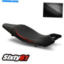 シート スズキSV650シートカバー2016 2017 2018 2019 2019 2020ルイモトブラックレッドカーボンファイバー Suzuki SV650...