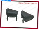 シート Triumph Royal Enfield BSA Nortonのための黒い標準サドルフロント＆リアシート Black Standard Saddle Front Rear Seats For Triumph Royal Enfield BSA Norton