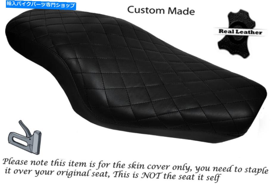 シート ダイヤモンドブラックステッチカスタムフィッツハーリースポーツスター883 1200デュアルシートカバー DIAMOND BLACK STITCH CUSTOM FITS HARLEY SPORTSTER 883 1200 DUAL SEAT COVER