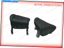 シート Triumph Royal Enfield BSA Nortonのための黒い標準サドルフロント＆リアシート Black Standard Saddle Front Rear Seats For Triumph Royal Enfield BSA Norton