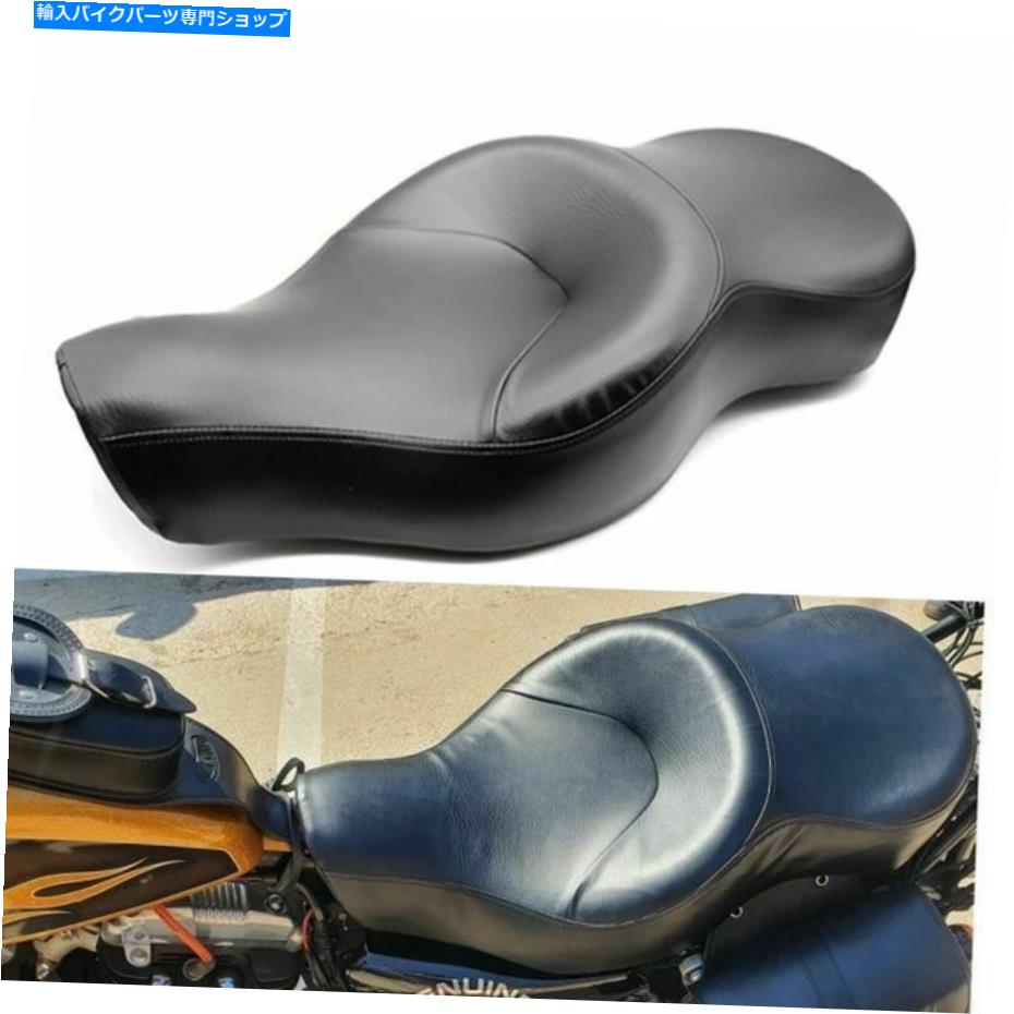 シート 2ハーリースポーツスターアイロン883 XL1200 48 72 2004-2021 2 Up Driver Passenger Seat For Harley Sportster Iron 883 XL1200 48 72 2004-2021