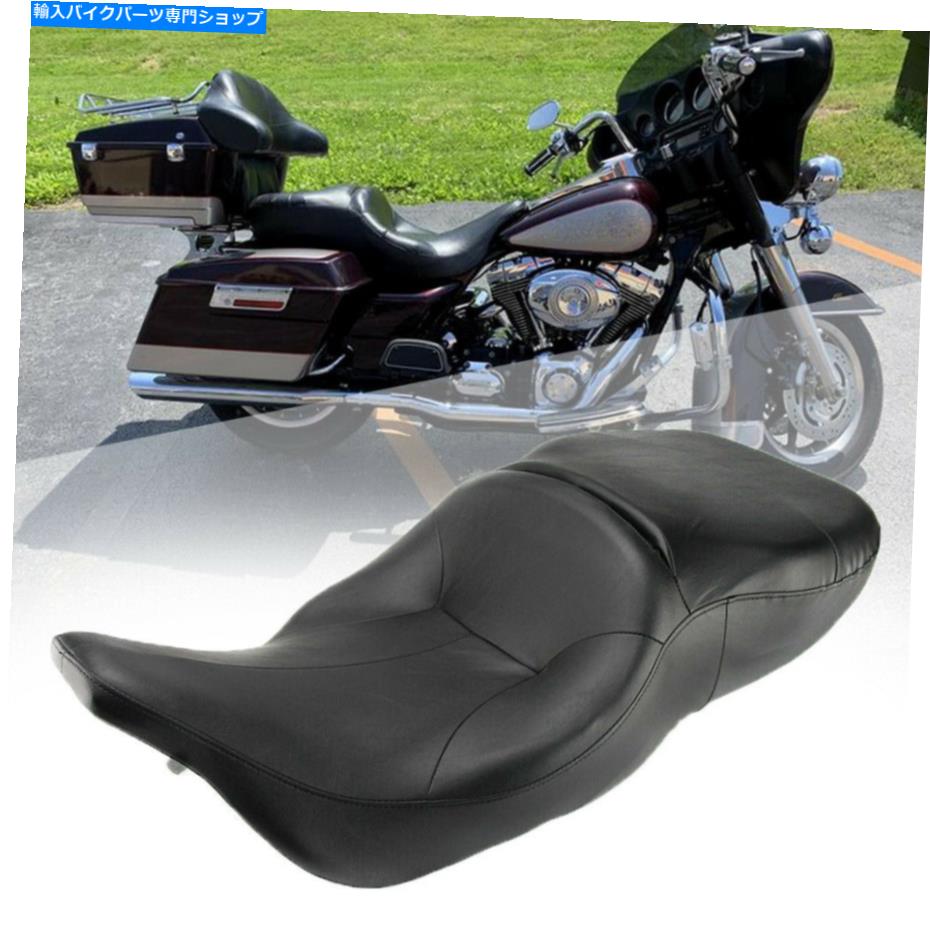 シート ハーレーエレクトログライドウルトラクラシックFLHTC 97-07のための新しいライダー旅客2アップシート New Rider Passenger 2-UP Seat For Harley Electra Glide Ultra Classic FLHTC 97-07