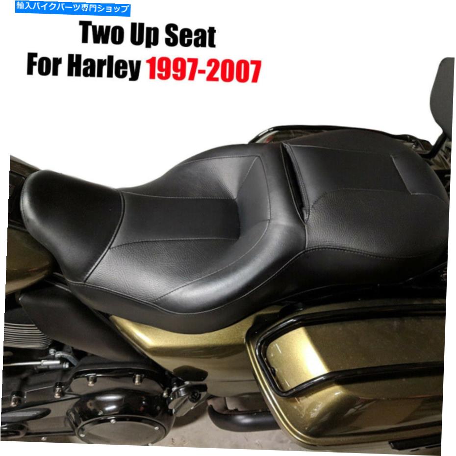 シート ハーレーエレクトログライドウルトラクラシック1997-07のための2アップドライバライダーの助手席 2-UP Driver Rider Passenger Seat For Harley Electra Glide Ultra Classic 1997-07