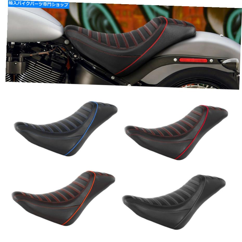 シート ハーレーソフト標準Slim Street Bob 2018-2020のためのドライバーライダーソロの座席フィット Driver Rider Solo Seat Fit For Harley Softail Standard Slim Street Bob 2018-2020