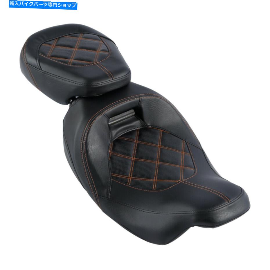 シート 運転席旅客ピリオンシートフィットハーレーツーリングロードストリートグライド2009-2021 Driver Passenger Pillion Seat Fit For Harley Touring Road Street Glide 2009-2021