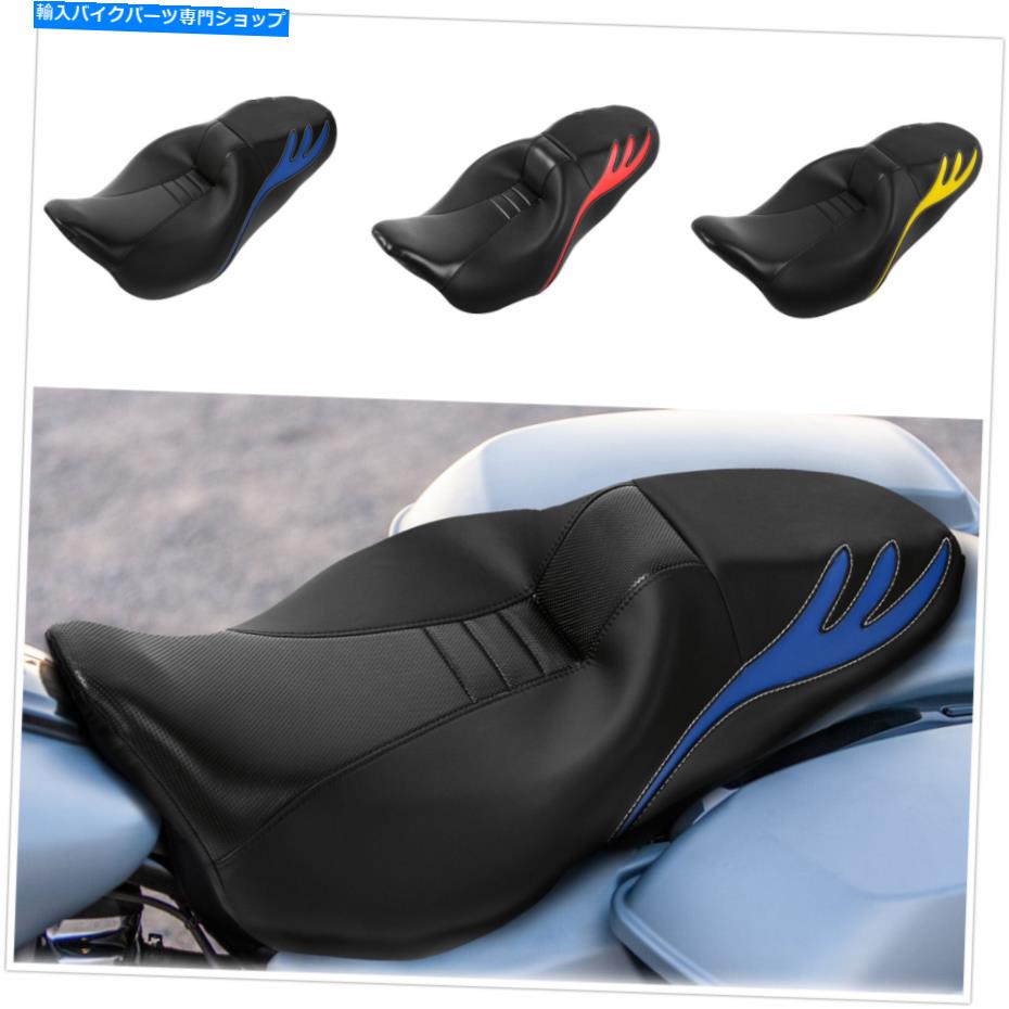 シート ハーレーロードグライドFltrx Electra Glide 09-21のライダードライバーの助手席フィット Rider Driver Passenger Seat Fit For Harley Road Glide FLTRX Electra Glide 09-21