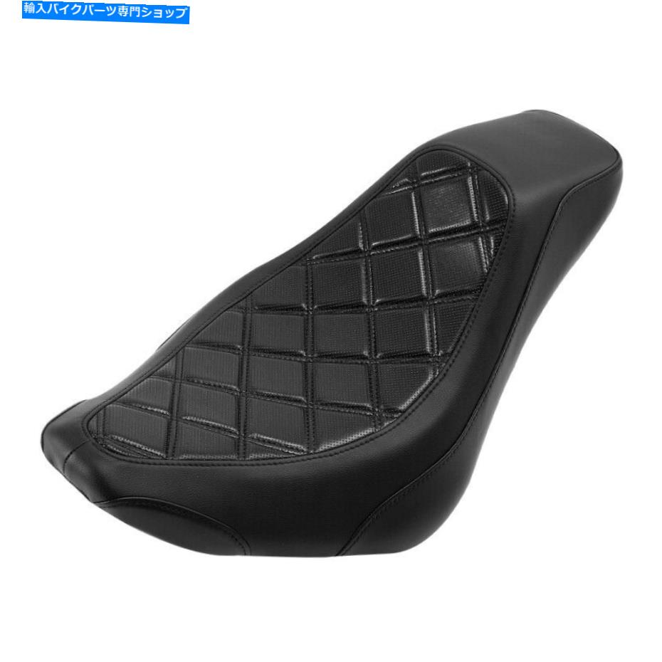 シート ブラックソロライダー運転席フィットハーレーソフトスリムフロリスル2018-2021 2020 19 Black Solo Rider Driver Seat Fit For Harley Softail Slim FLSL 2018-2021 2020 19