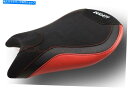 シート Ducati StreetFighter 848 1098火山デザインシートカバーアンチスリップブラックグリップレッド Ducati Streetfighter 848 1098 Volcano design Seat cover Anti slip Black grip RED