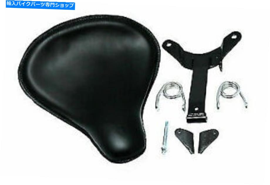 シート V-Twinによるハーレーダビッドソンのための黒い革のベロレーサーソロシートキット Black Leather Velo Racer Solo Seat Kit for Harley Davidson by V-Twin