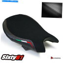 シート Ducati StreetFighterシートカバー2009-2015 Luimoto黒赤ステッチスエードカーボン Ducati Streetfighter Seat Cover 2009-2015 Luimoto Black Red Stitch Suede Carbon