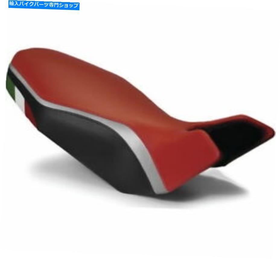 シート Luimoto 1082101 Ducati Red / Black / Italian Flag用のシートカバー LUIMOTO 1082101 Seat Covers for Ducati Red/Black/Italian Flag