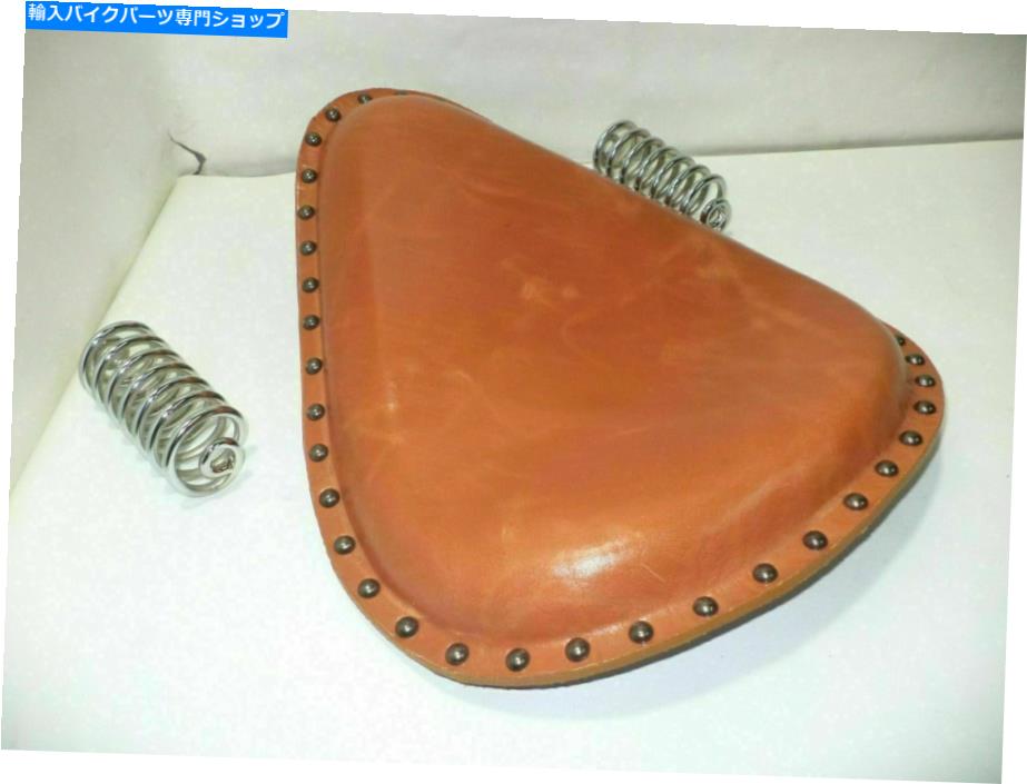 シート ロイヤルエンフィールドエレクトラスタンダードタンカラーピュアレザーサドルソロシート Royal Enfield Electra Standard Tan Colour Pure LEATHER Saddle Solo Seat