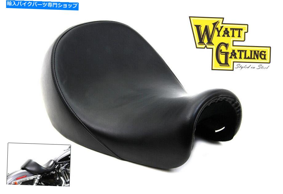 シート ワイアットガトリングバットバケットソロシートフィットハーレーダビッドソン Wyatt Gatling Butt Bucket Solo Seat fits Harley-Davidson