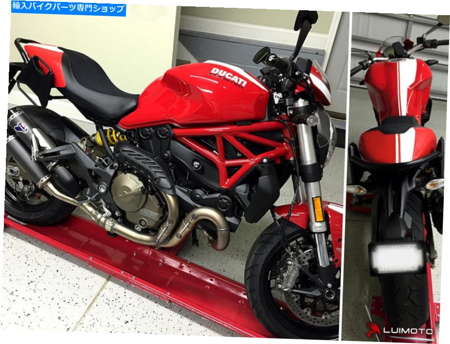 シート Ducati Monster 2015-2016ライダーシートカバーカバーストライプオートバイルイモト DUCATI MONSTER 2015-2016 RIDER SEAT COVER COVERS STRIPE MOTORCYCLE LUIMOTO