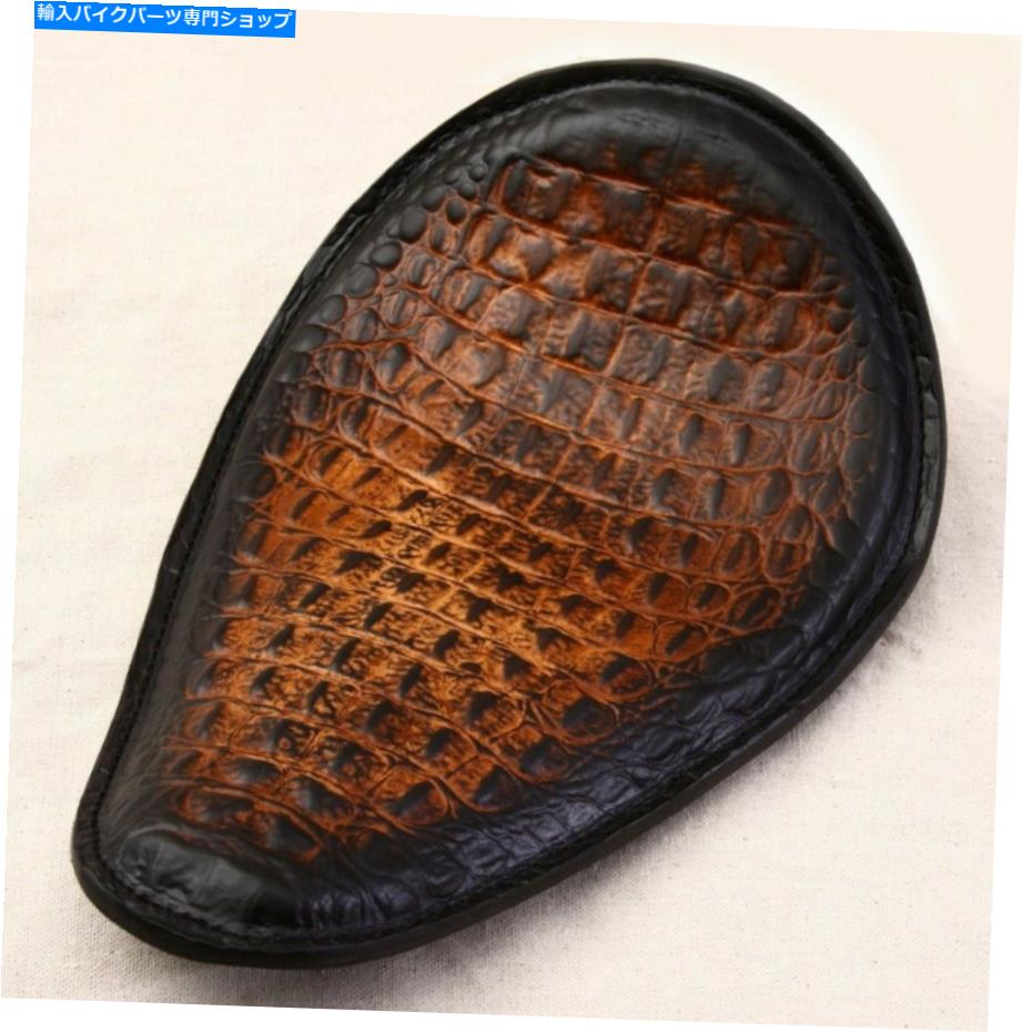 シート ソロシートチョッパーハーレースポーツスターアリブックゲーターバナナ Solo Seat Chopper Harley Sportster Ant Blk Gator Banana