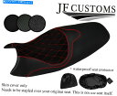 シート DSG2 B赤ステッチカスタムフィット勝利トリプル1050 08-10シートカバー+ WSP DSG2 B RED STITCH CUSTOM FITS TRIUMPH SPEED TRIPLE 1050 08-10 SEAT COVER + WSP