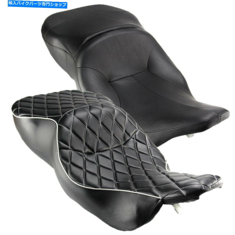 シート ハーレーエレクトログライドウルトラクラシックFLH 1996-2007のための2アップライダーの助手席 TWO-UP Rider Passenger Seat For Harley Electra Glide Ultra Classic FLH 1996-2007